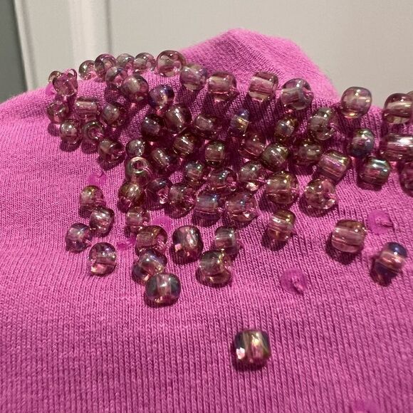 New York & Company Pink beaded tank top - Picture 4 of 7